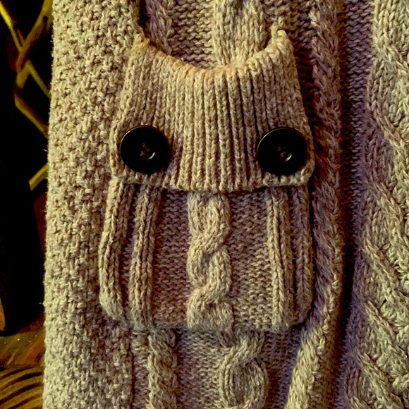 Style & Company, Sweater dress, short sleeve, size medium, color light brown. - Picture 5 of 5